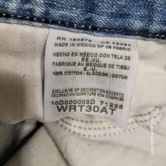 Wrangler Jeans 38x32 measures 36x32 Straight Medium Light Wash Western - Picture 5 of 11